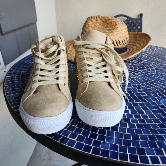 Matisse Gold Metallic Sneakers!! Womens!! Size 9.5 - Picture 4 of 5